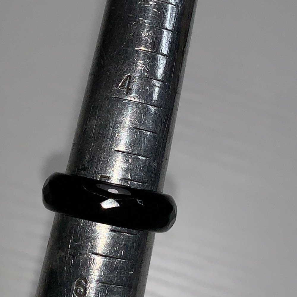 Faceted Onyx Solitaire Rings - Picture 9 of 16